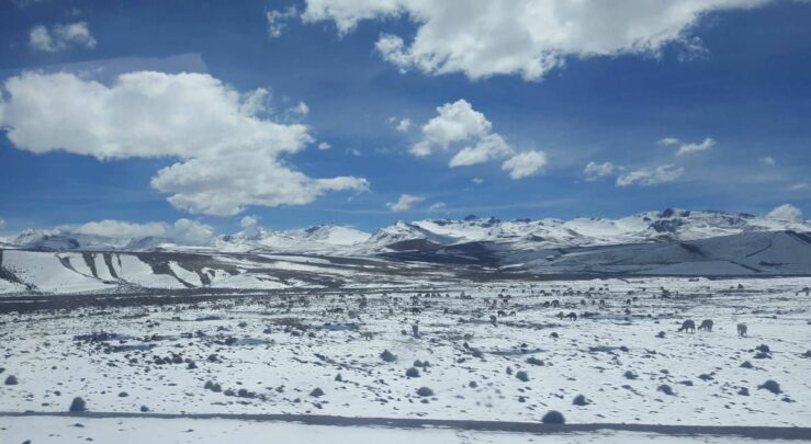 mountain landscape snow