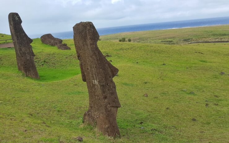 Easter Island moai statues Rano Raraku quarry