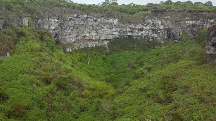 Los Gemelos twin craters Galapagos