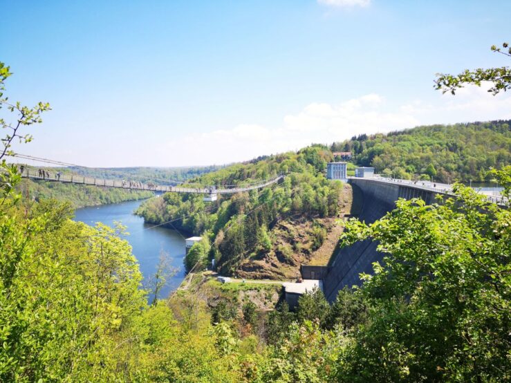 Brocken witches fly over the suspension bridge when we hike