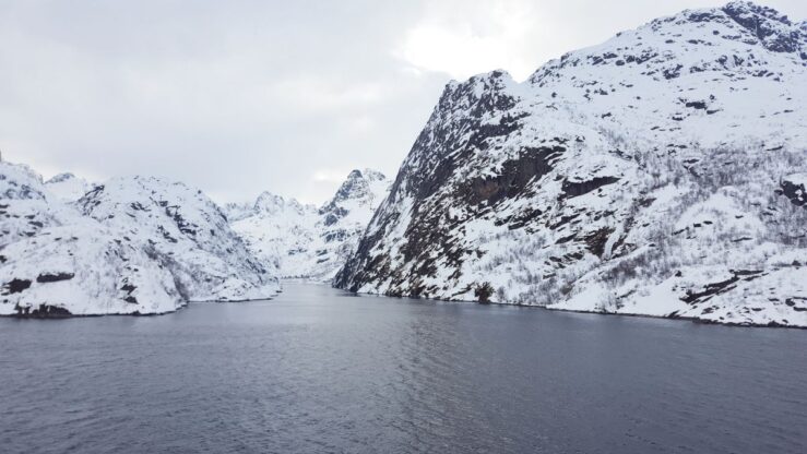 Trollfjord in the Lofoten Islands in Norway