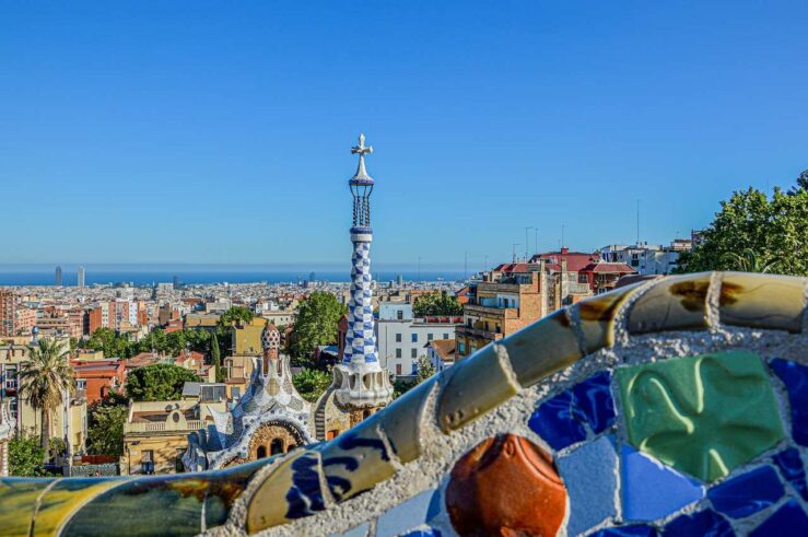 panoramic view from Park Güell