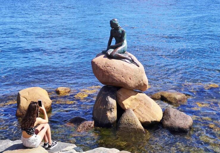 Little Mermaid Copenhagen Statue Hans Christian Andersen Story Denmark