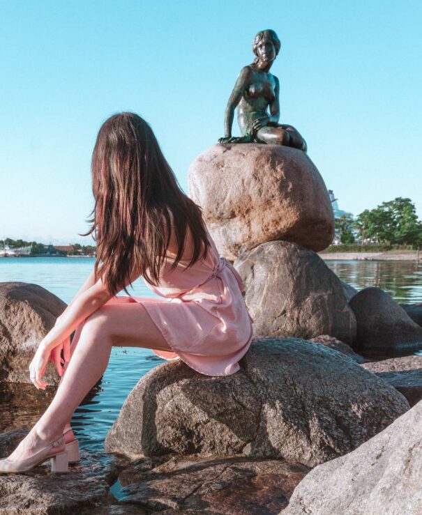 Little Mermaid Copenhagen Statue Hans Christian Andersen Story Denmark