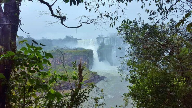 Viewpoint at Iguazú Falls, Argentina.