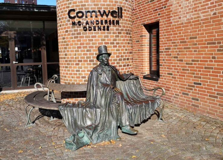 Submerged Sculpture of Hans Christian Andersen – Odense, Denmark