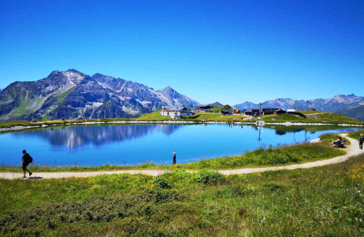 Tuxertal Zillertal Mountains in Austrian Tyrol Alps in Summer
