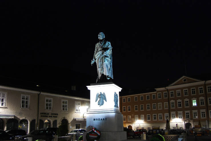statue composer Mozart Birthplace