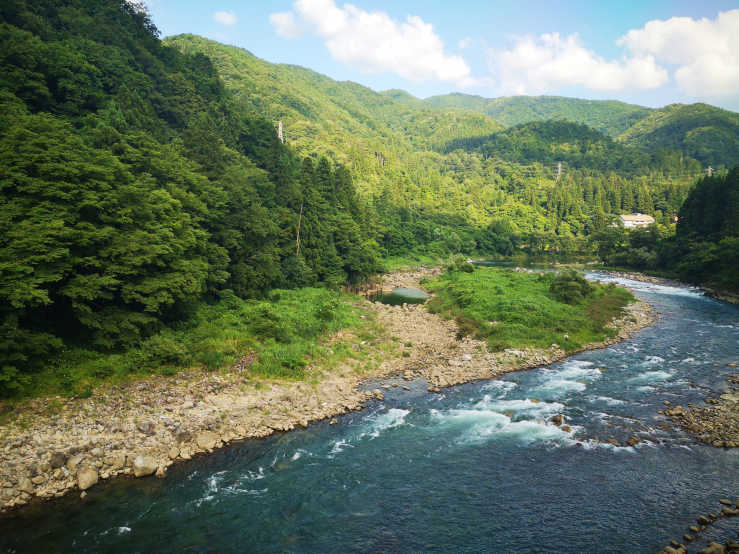 Mountainous region Japanese Alps