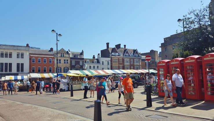 Things to do in Cambridge UK places Market Square