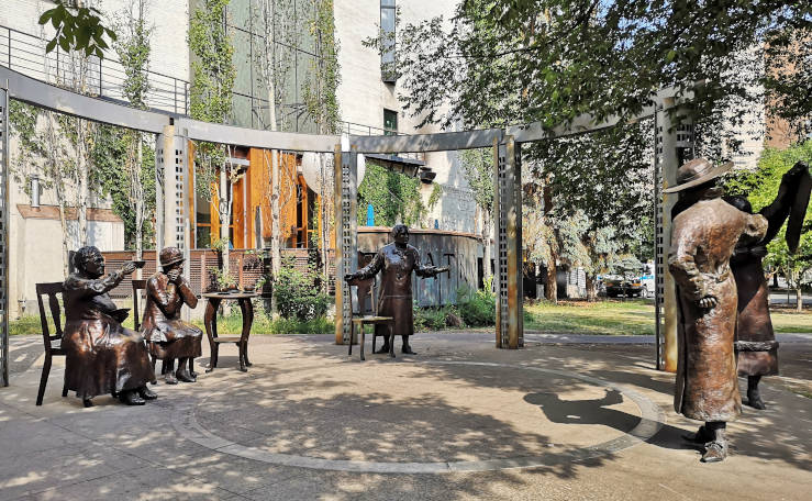 Famous Five sculptures Canada