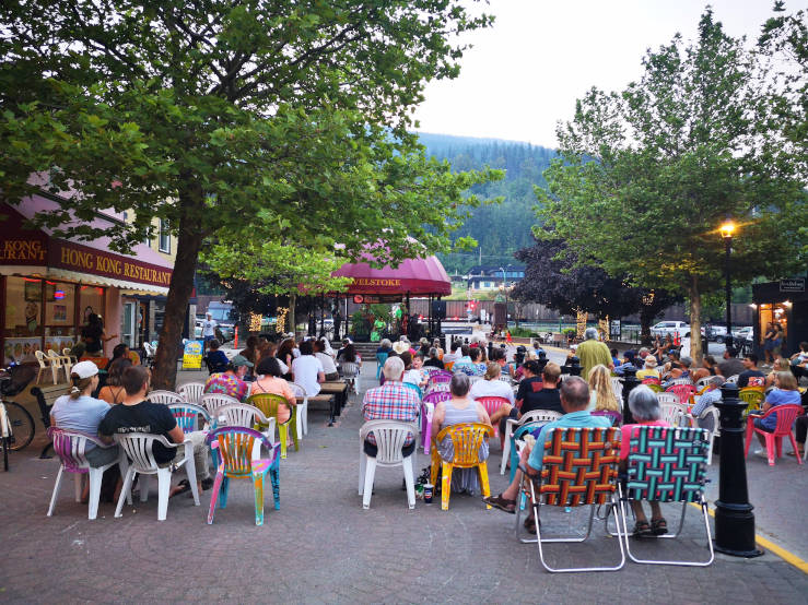 Grizzly Plaza festival Revelstoke BC