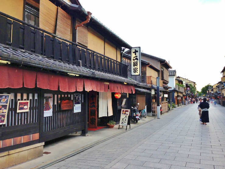 Japan traditional street geisha neighbourhood