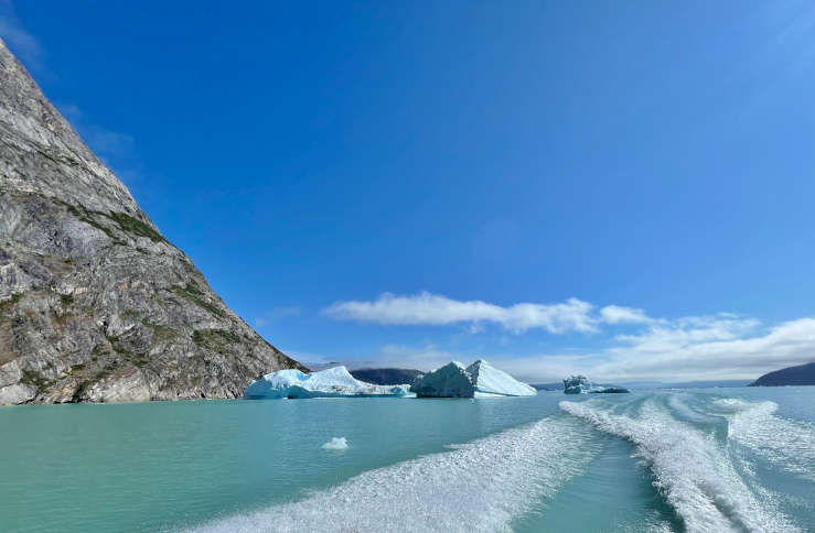 Ice fjord boat tour