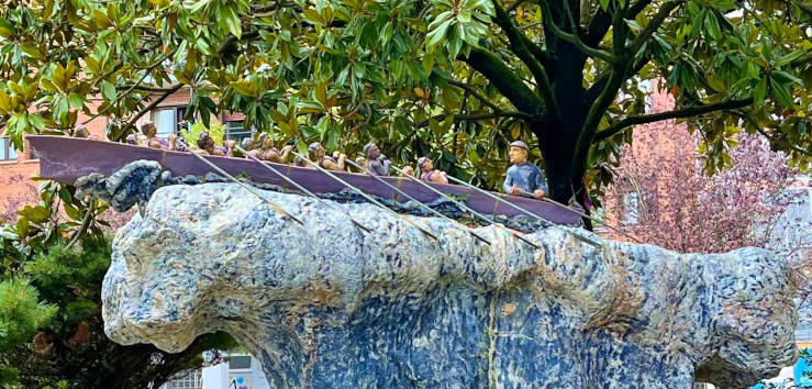 Basque rowing boat Pasaia