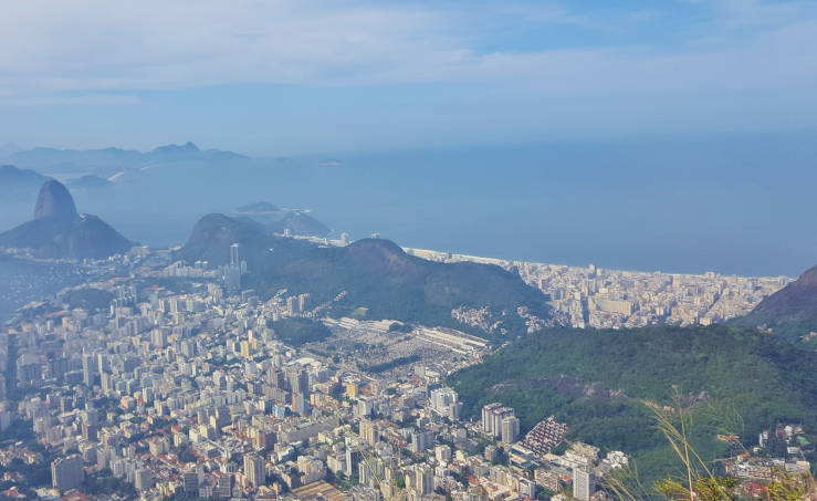 views over Rio from Christ statue
