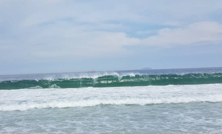 Copacabana Rio de Janeiro Brazil waves