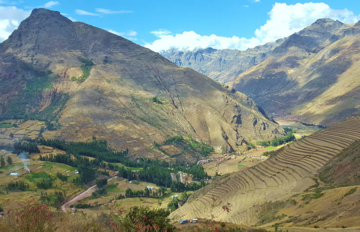 Peruvian agricultural terraces Moray Maras