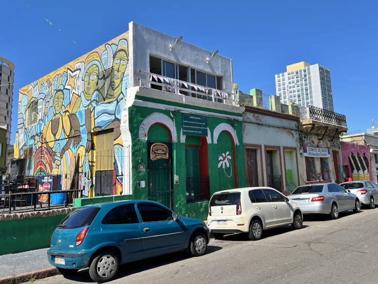 Candombe rhythms and colonial façades, Cubo area, Barrio Sur Montevideo