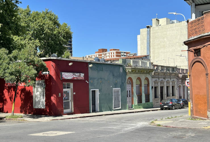 Colonial-style buildings Montevideo