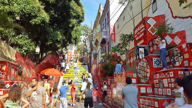 Selarón Steps between Lapa and Santa Teresa
