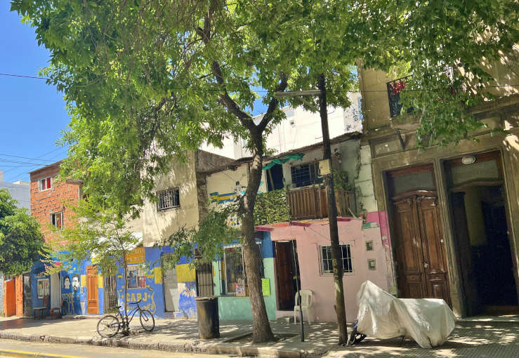 La Boca peaceful street.
