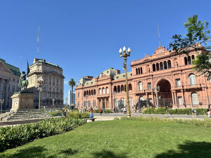 La Casa Rosada, seat of the Argentine government.