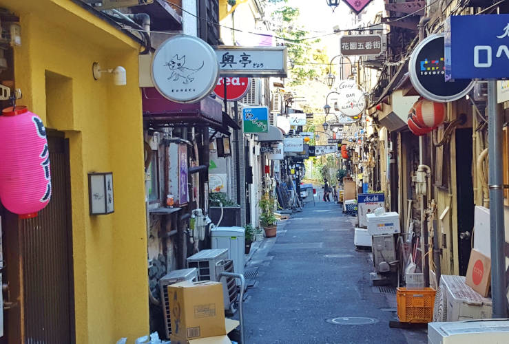 Golden Gai with its traditional shanty bars
