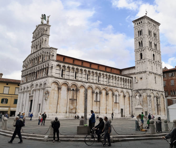 The Romanesque Church of San Michele in Foro in Lucca, Tuscany, Italy