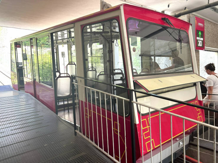 Funicular to San Vigilio in Bergamo